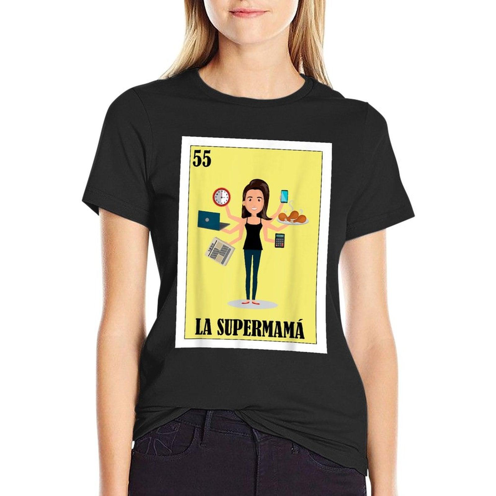 Funny Mexican Mom Design - La Supermama T-Shirt