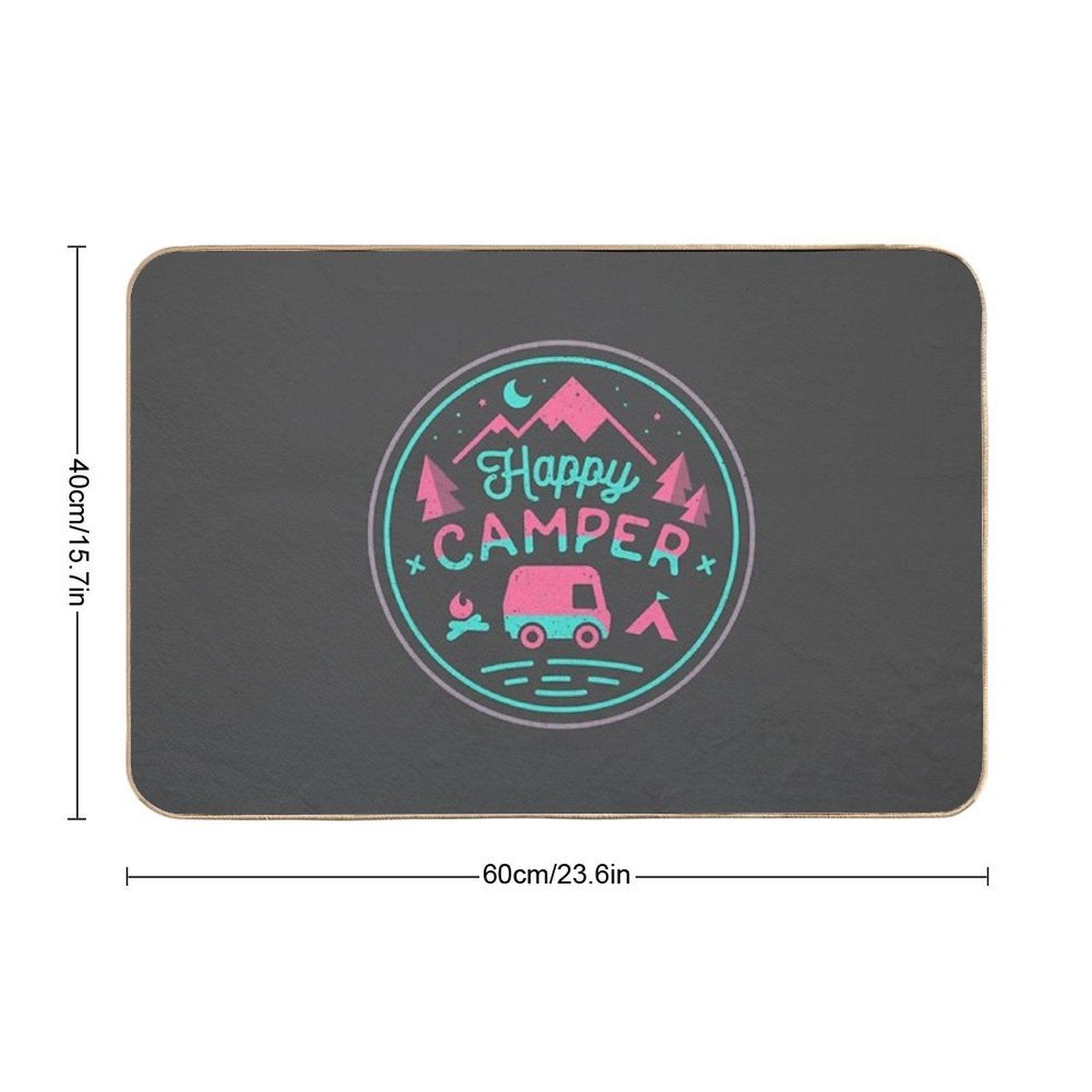 Happy Camper Soft-top  Long-Lasting Bath Mat