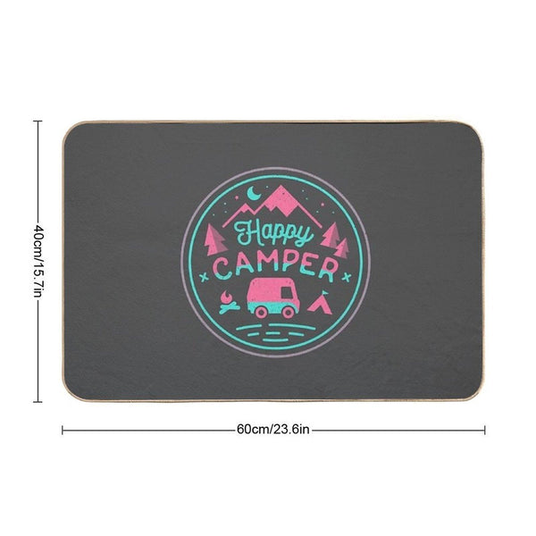 Happy Camper Soft-top  Long-Lasting Bath Mat