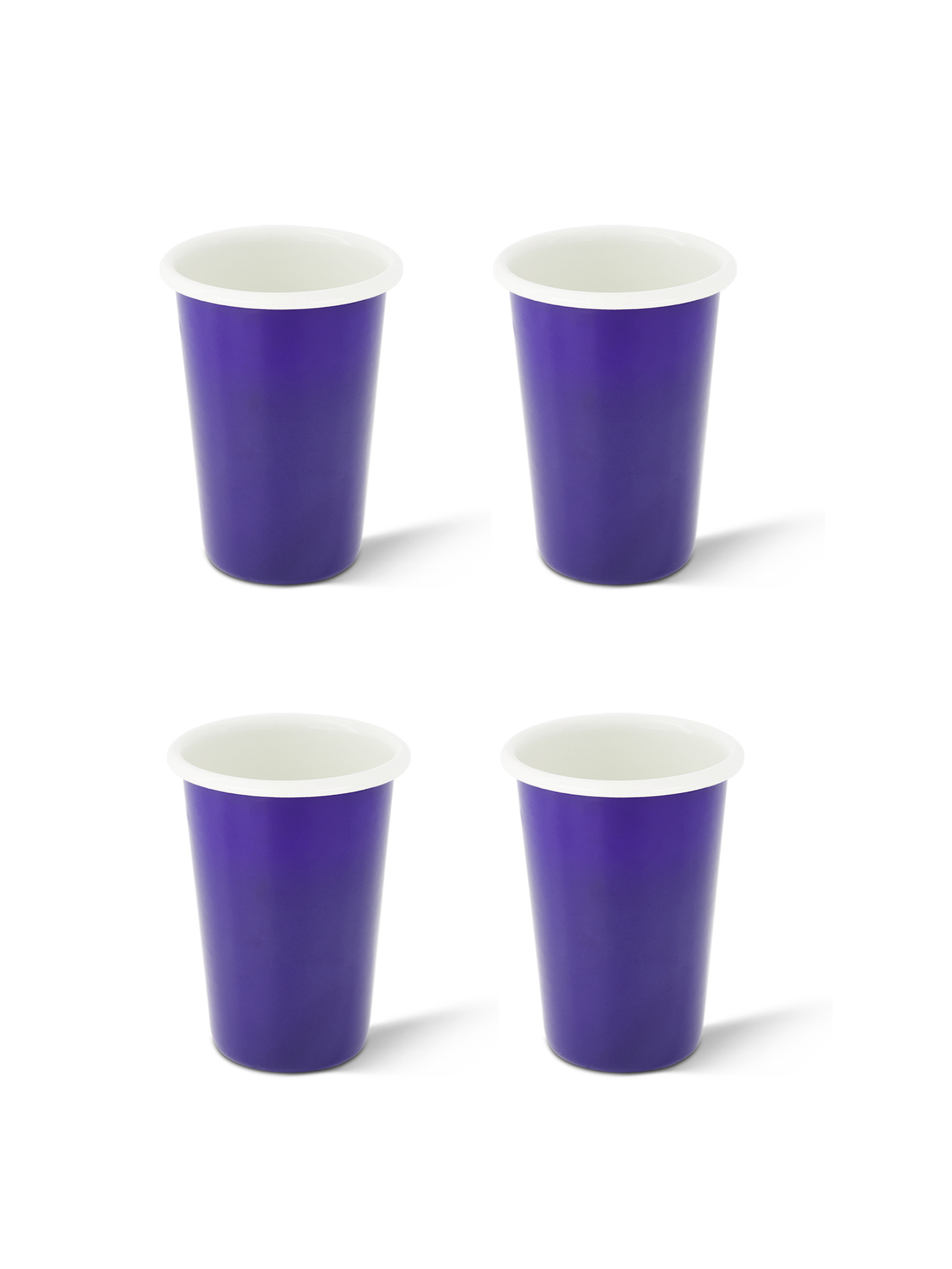 S/4 Large Enamel Tumbler  - Two Tone