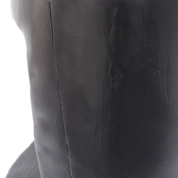 MGO Hollow Side Table with Wood-like Texture