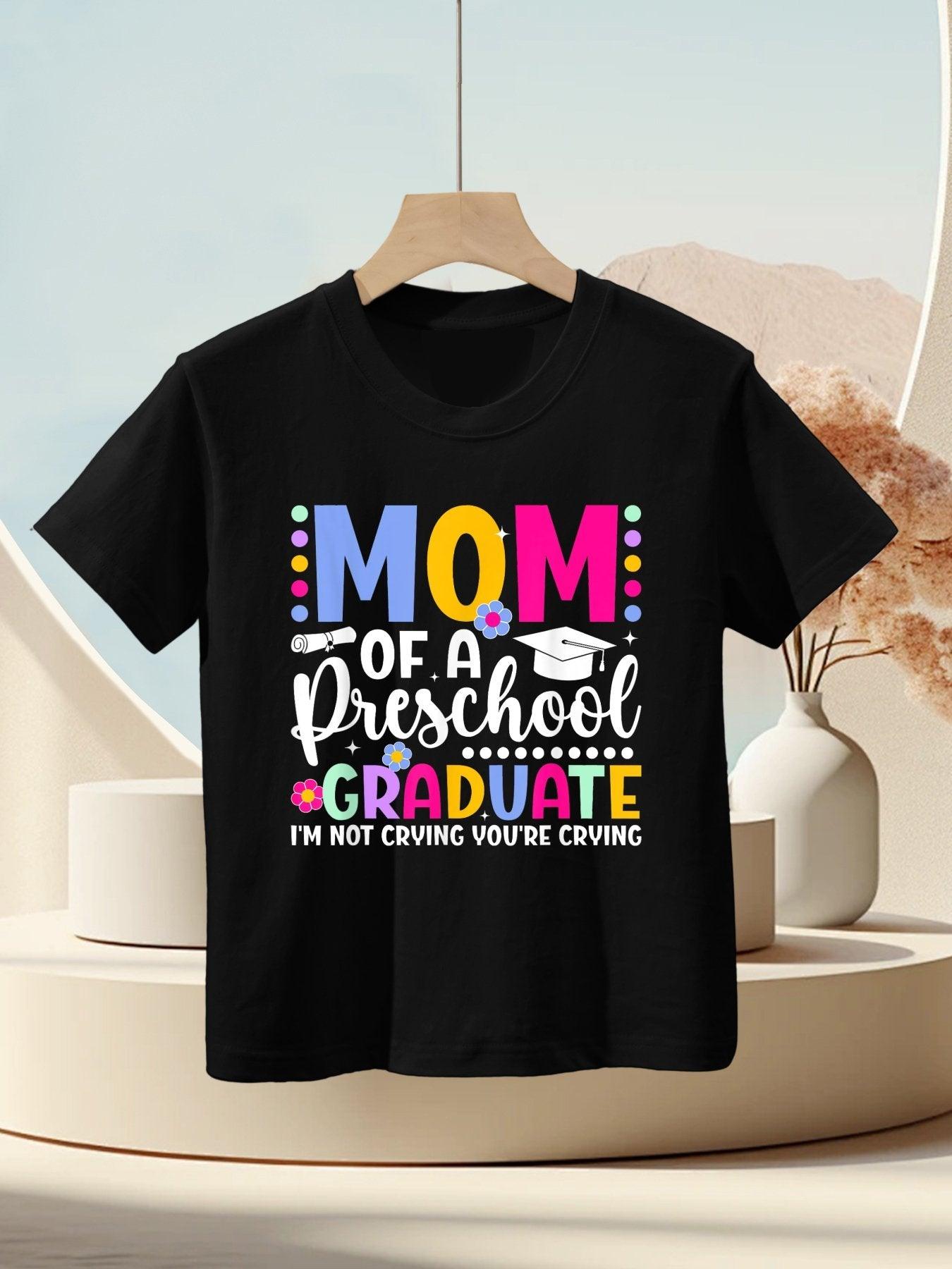 Mom Of A Preschool Graduate Mom Preschool Graduation Mama Kids T-Shirt