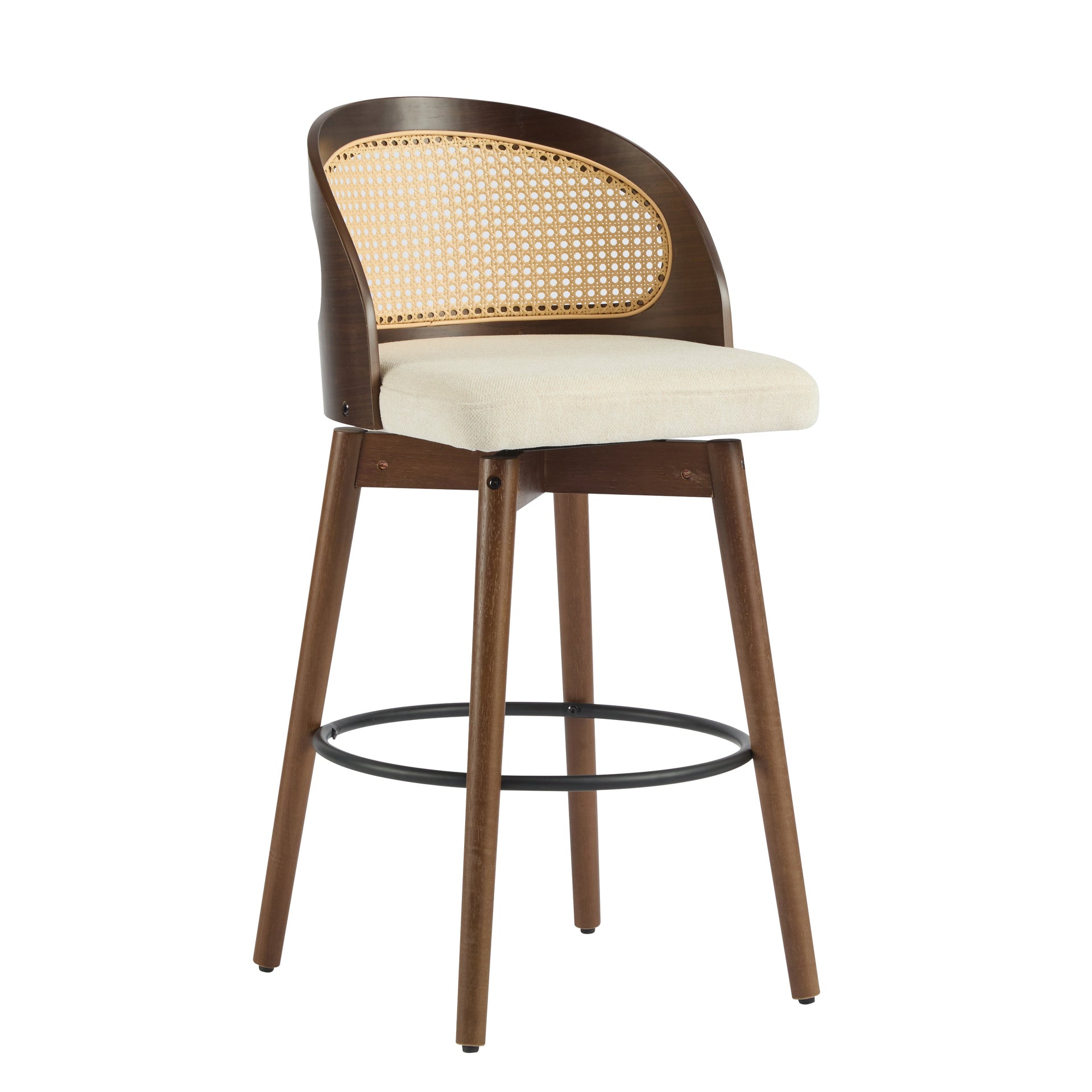 Set of 2 Como Indoor Wood Barstool