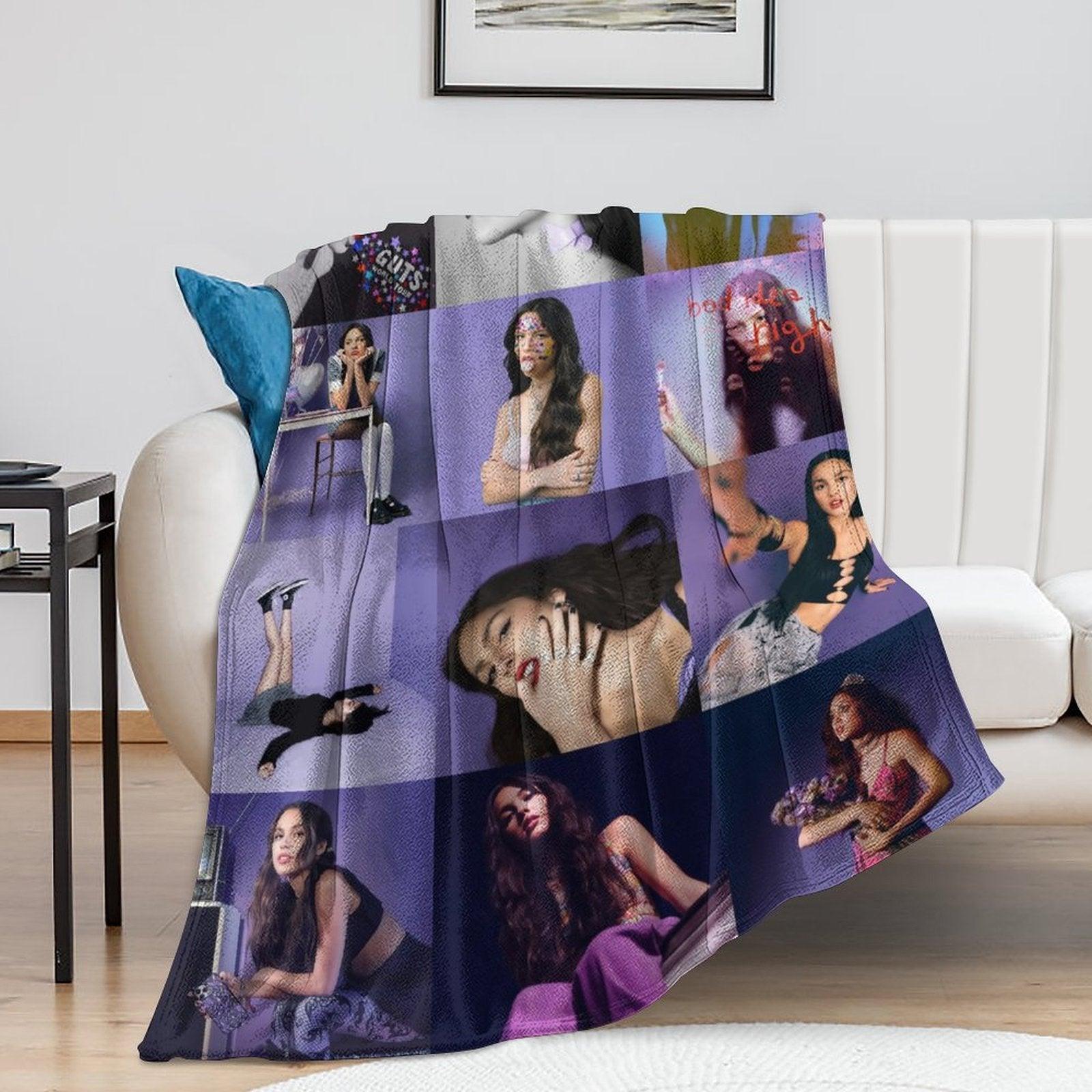 Olivia Rodrigo Albums Cover Throw Blanket
