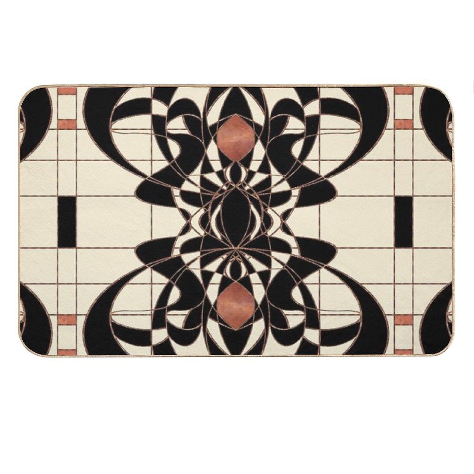 Twenties Vintage Art Deco Art Nouveau Design Bath Mat