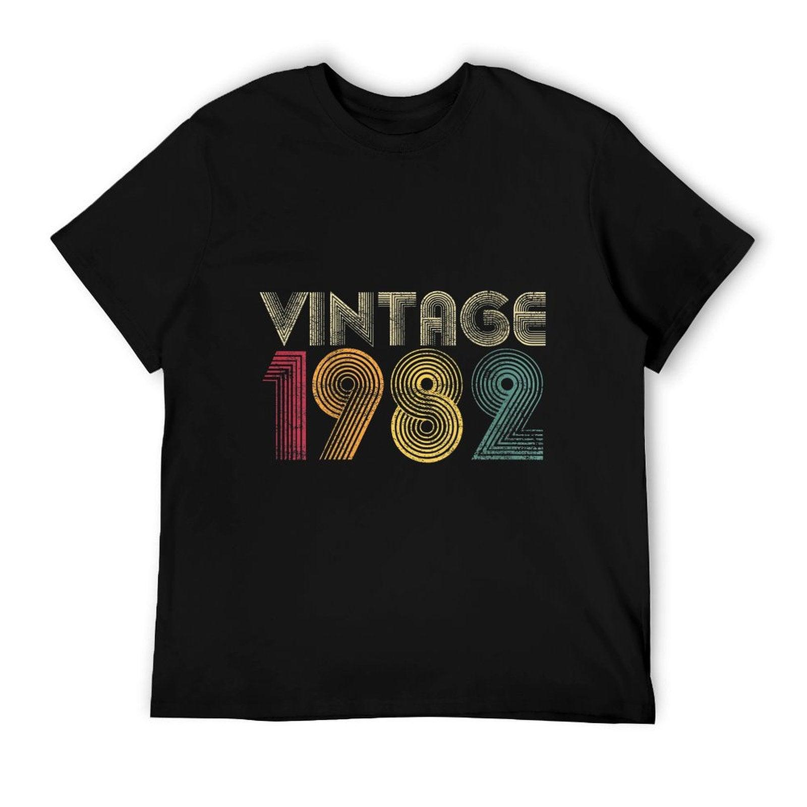 Womens 40th Birthday Gift 1982 Vintage Retro 40 Years Old  Wrinkle-resistant T-Shirt