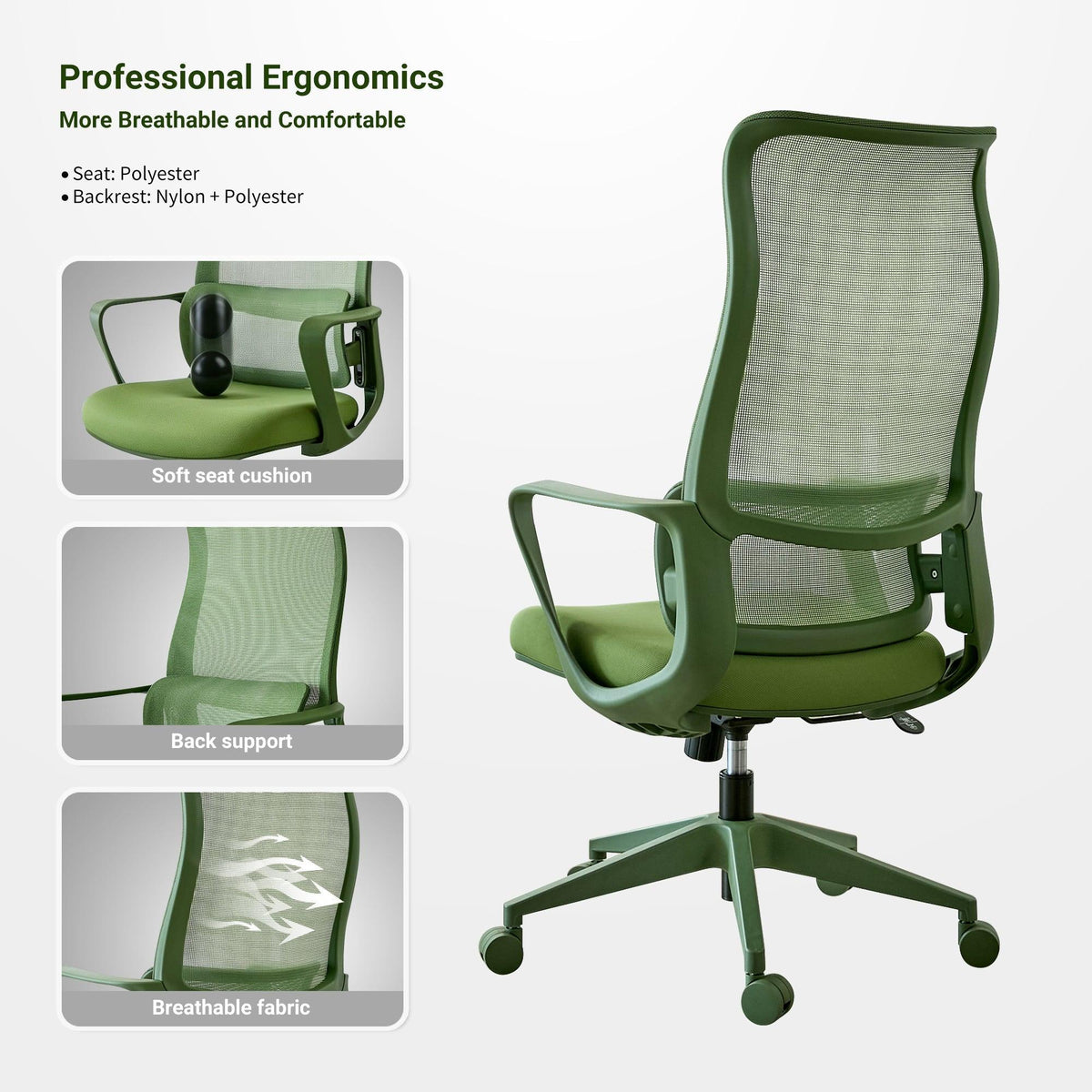 Ergonomic Colorful Office Chair