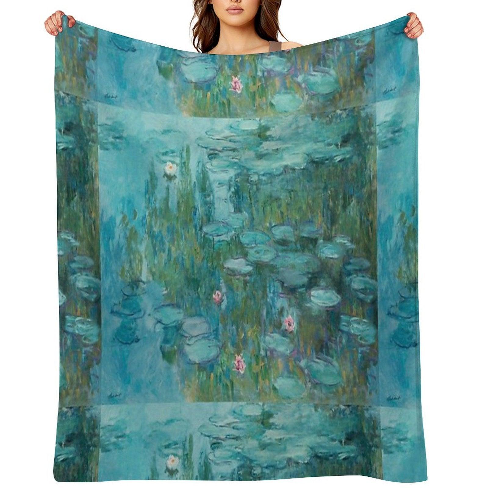 Claude Monet – Nymphéas – Water Lilies Throw Blanket