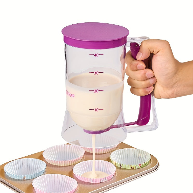 Cupcake Batter Separator And Dispenser - Handheld Funnel Measuring Cup Tool For Mess-Free Baking DSers Fulfillment