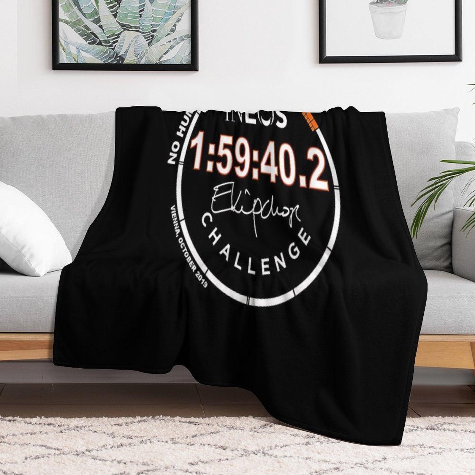 No Human Is Limited Eliud Kipchoge Fan, Design  Classic T-Shirt Throw Blanket
