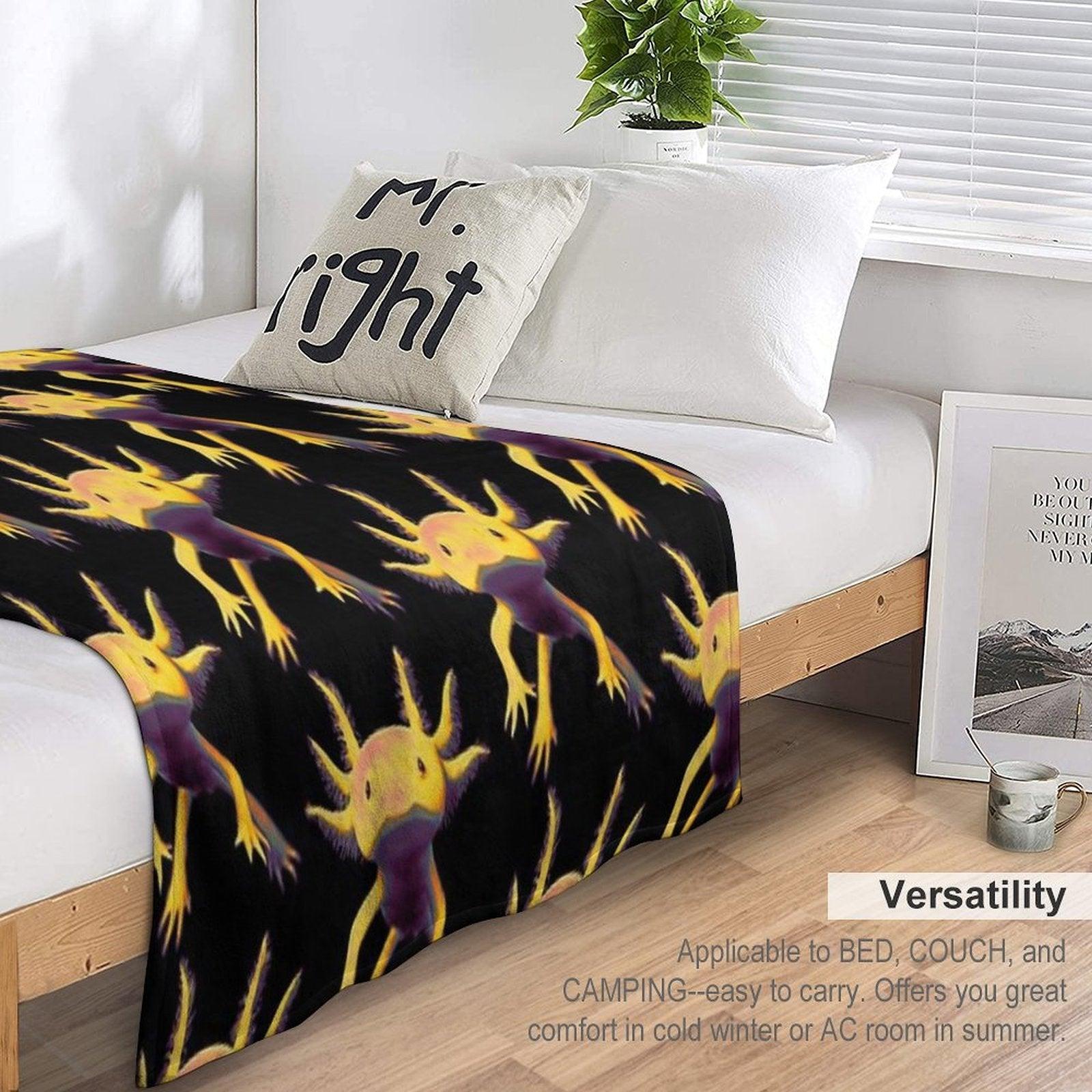 Axolotl Throw Blanket