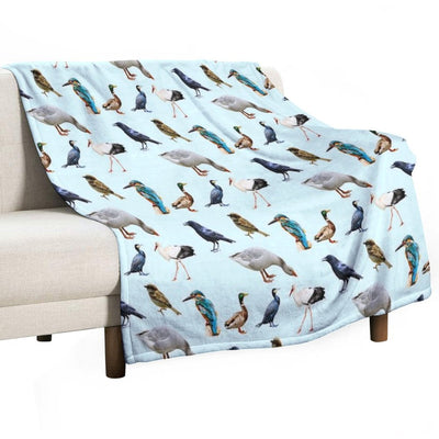Bird Collection Quick-dry Throw Blanket