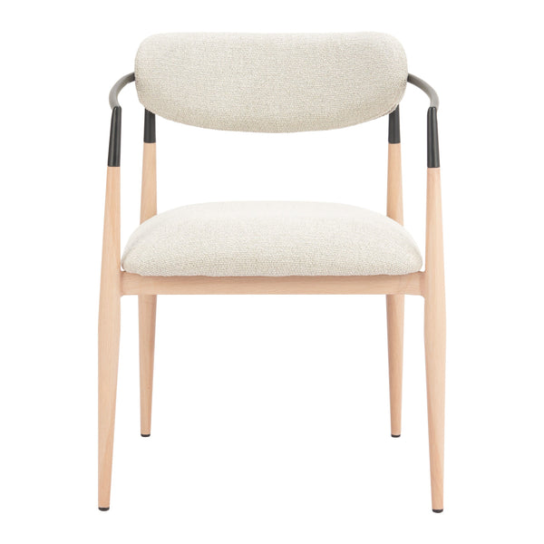 Equinox Dining Chair Oyster Gray & Natural