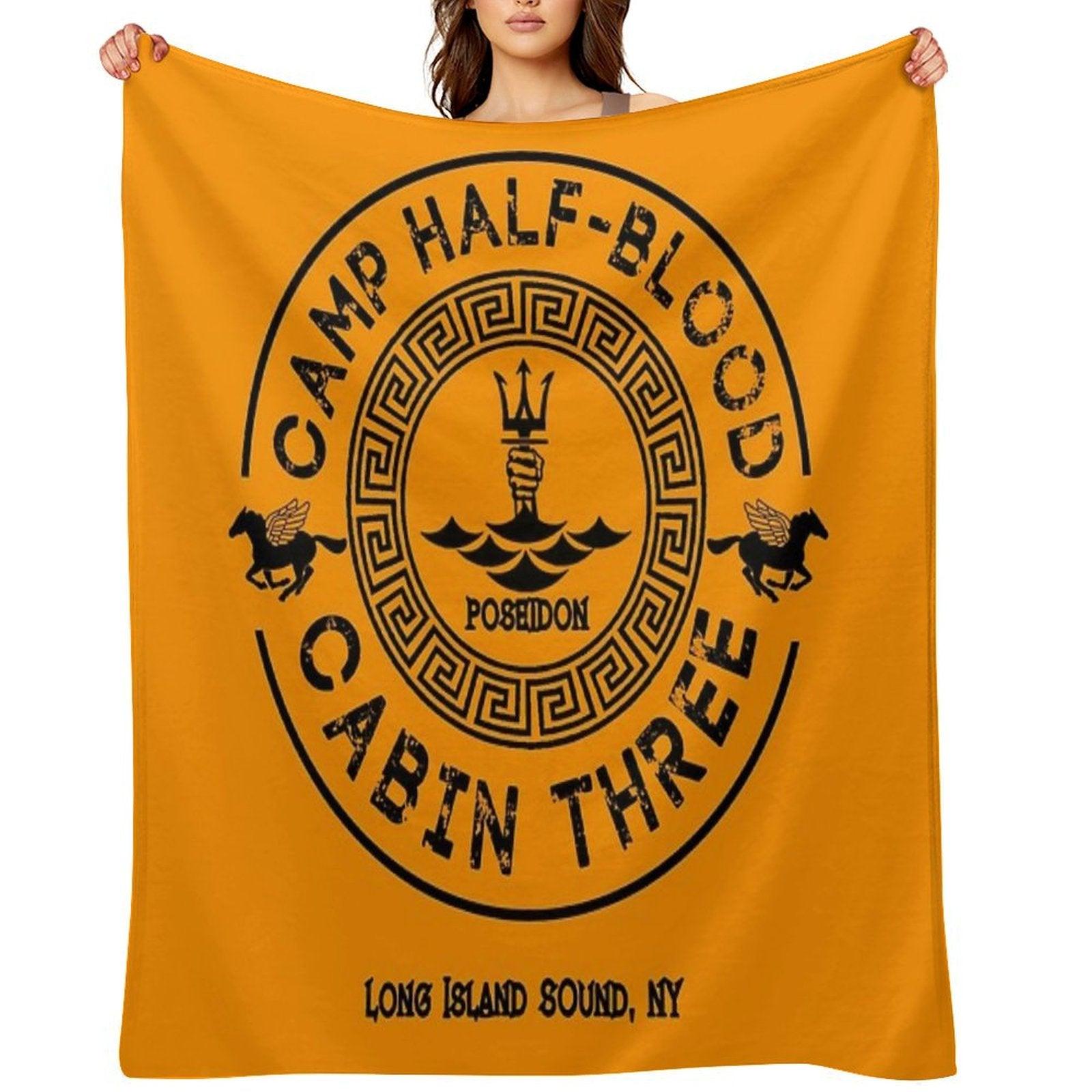 Percy Jackson - Camp Half-Blood - Cabin Three - Poseidon Throw Blanket