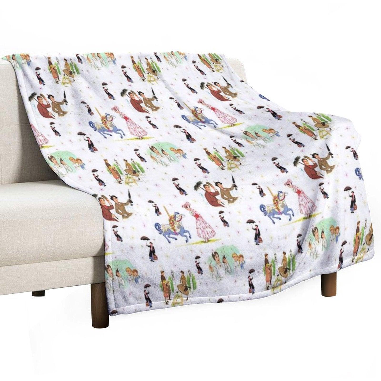Mary Poppins IX Throw Blanket