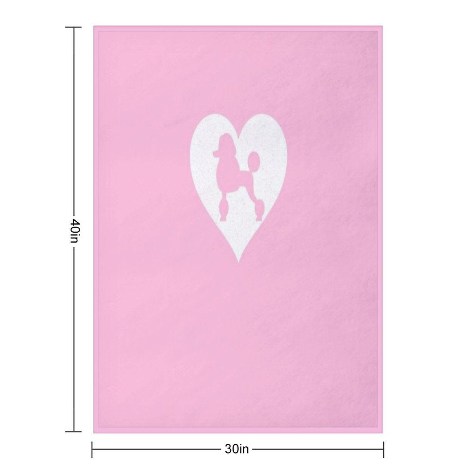 POODLE T SHIRT Throw Blanket
