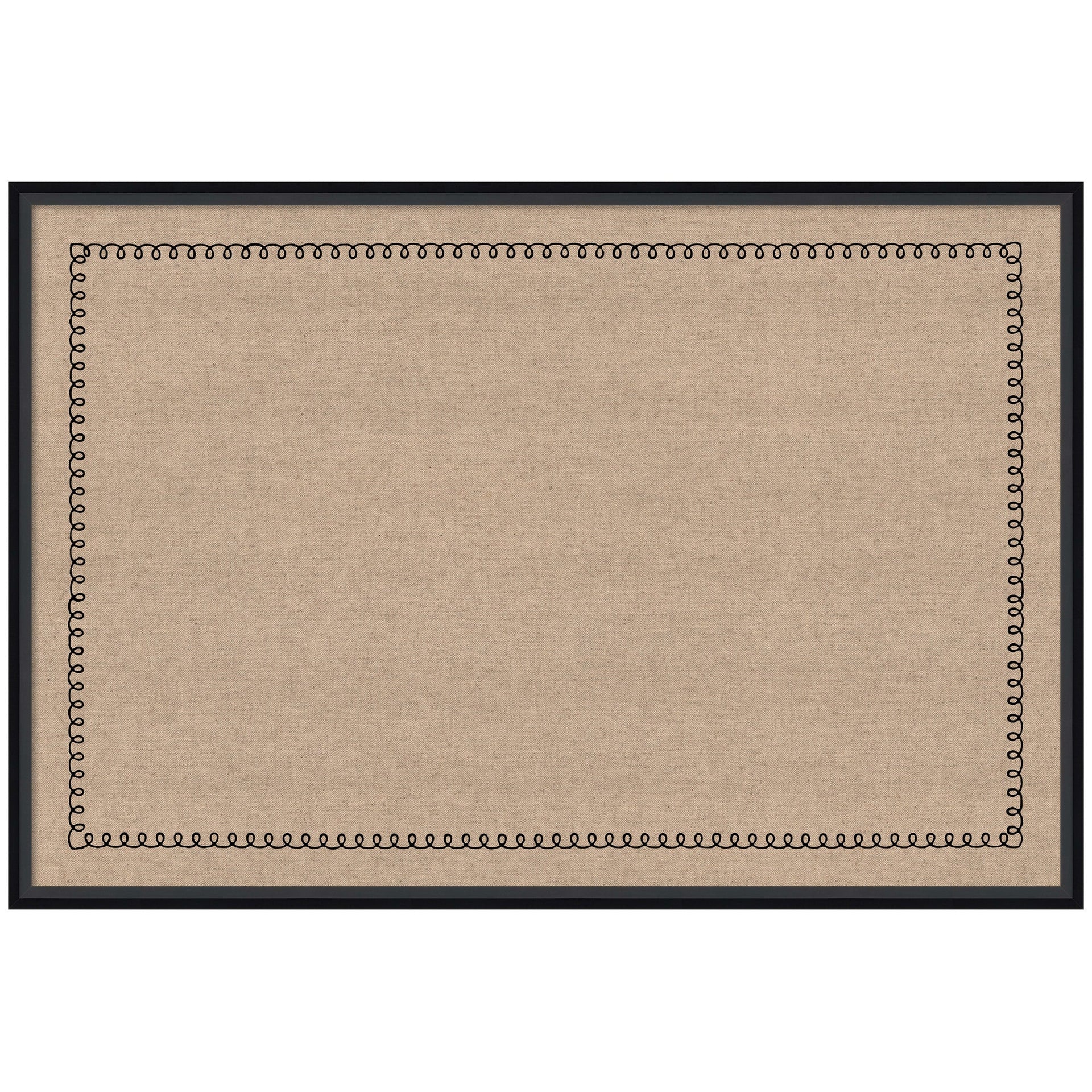 Pinboard Black Scallop Print