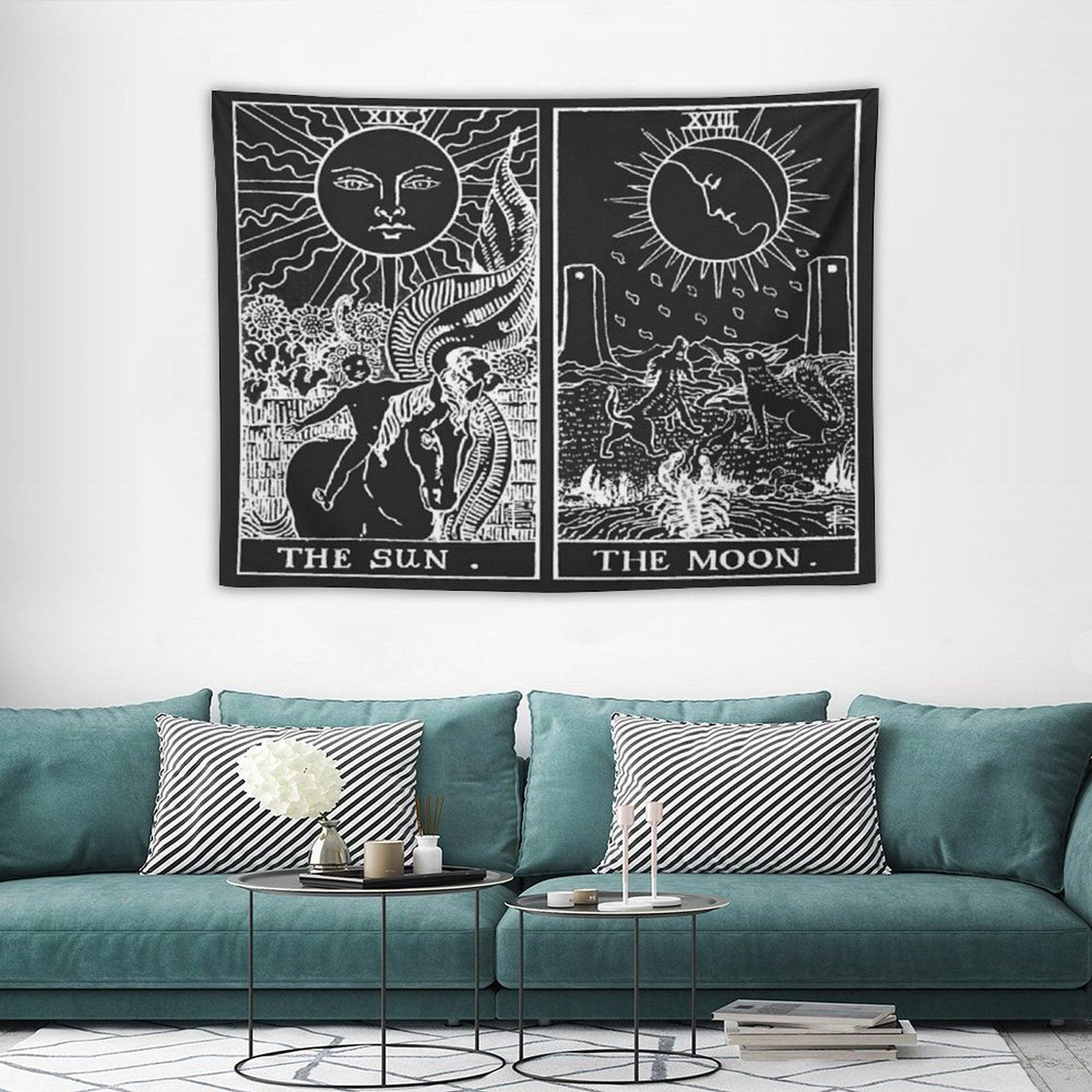 The Sun And Moon Tarot Cards  Pearl & Obsidian Tapestry