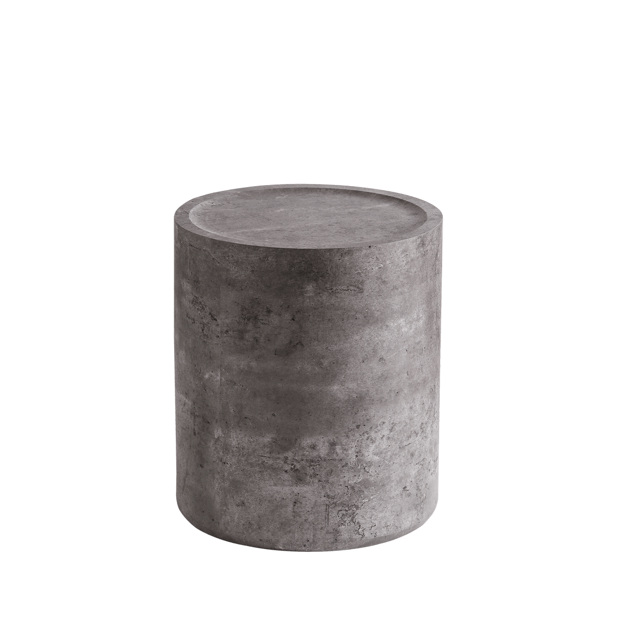 Modern Faux Concrete Round Corner Accent Table