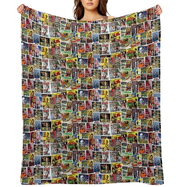 Horror Movies Wrinkle-free Throw Blanket