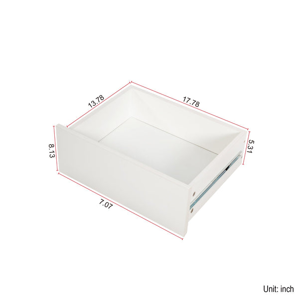 L-Shaped Desk and Vanity Combo with 6 Drawers, Extendable Tabletop, and Large Capacity Storage for Office and Bedroom Makeup
