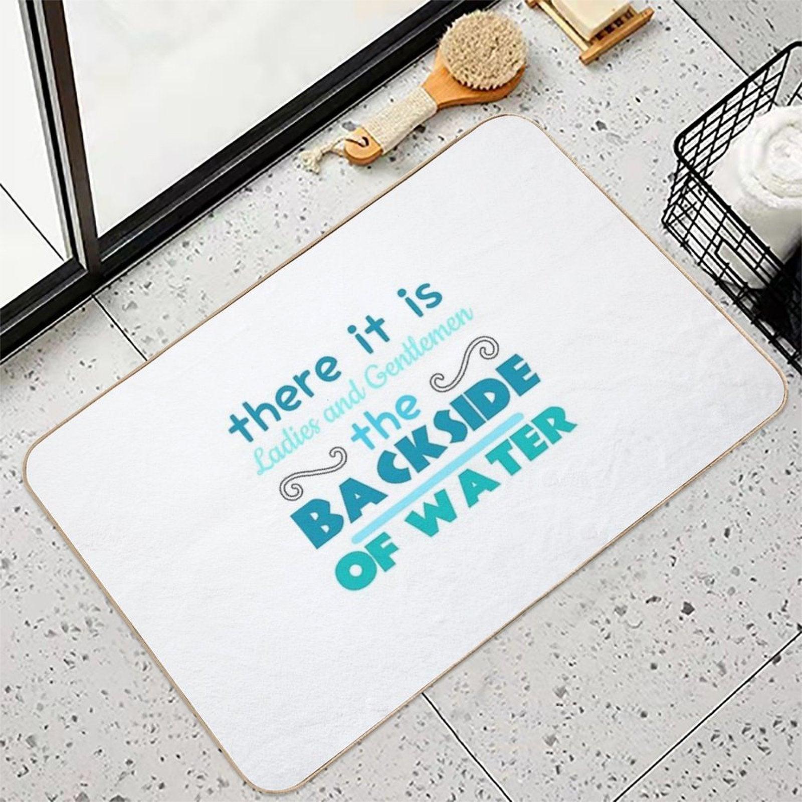 The Backside of Water-jungle Cruise Bath Mat