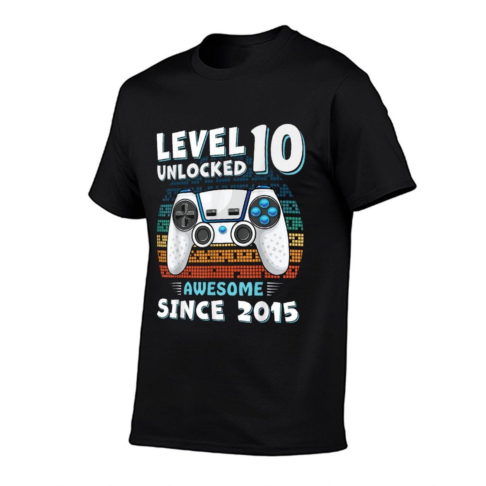 10 Year Old BDay Decorations Son Boy 10yr 2015 10th Birthday T-Shirt