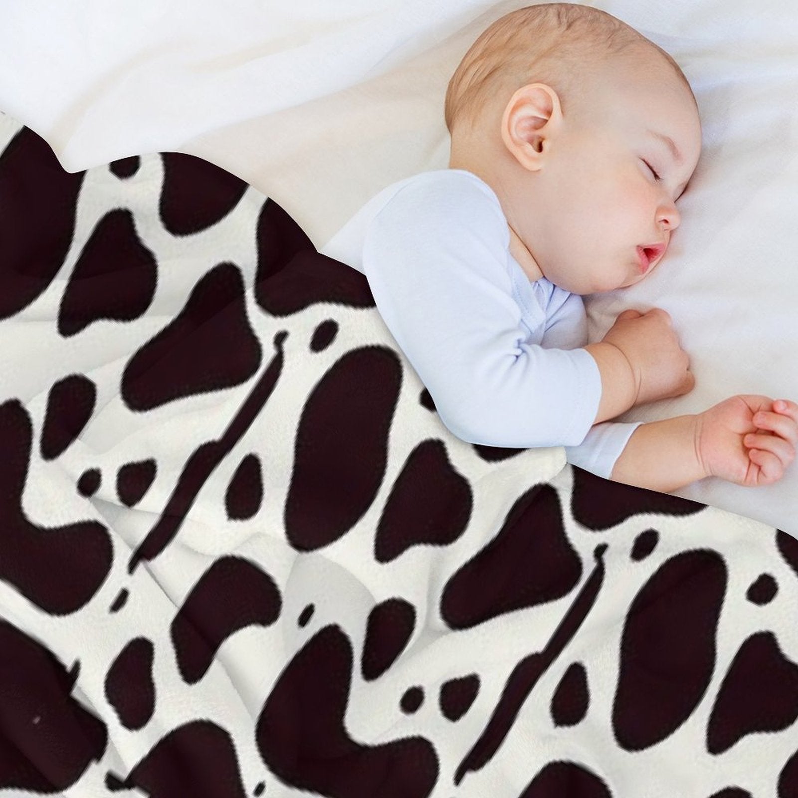 Cow Print Lightweight Throw Blanket