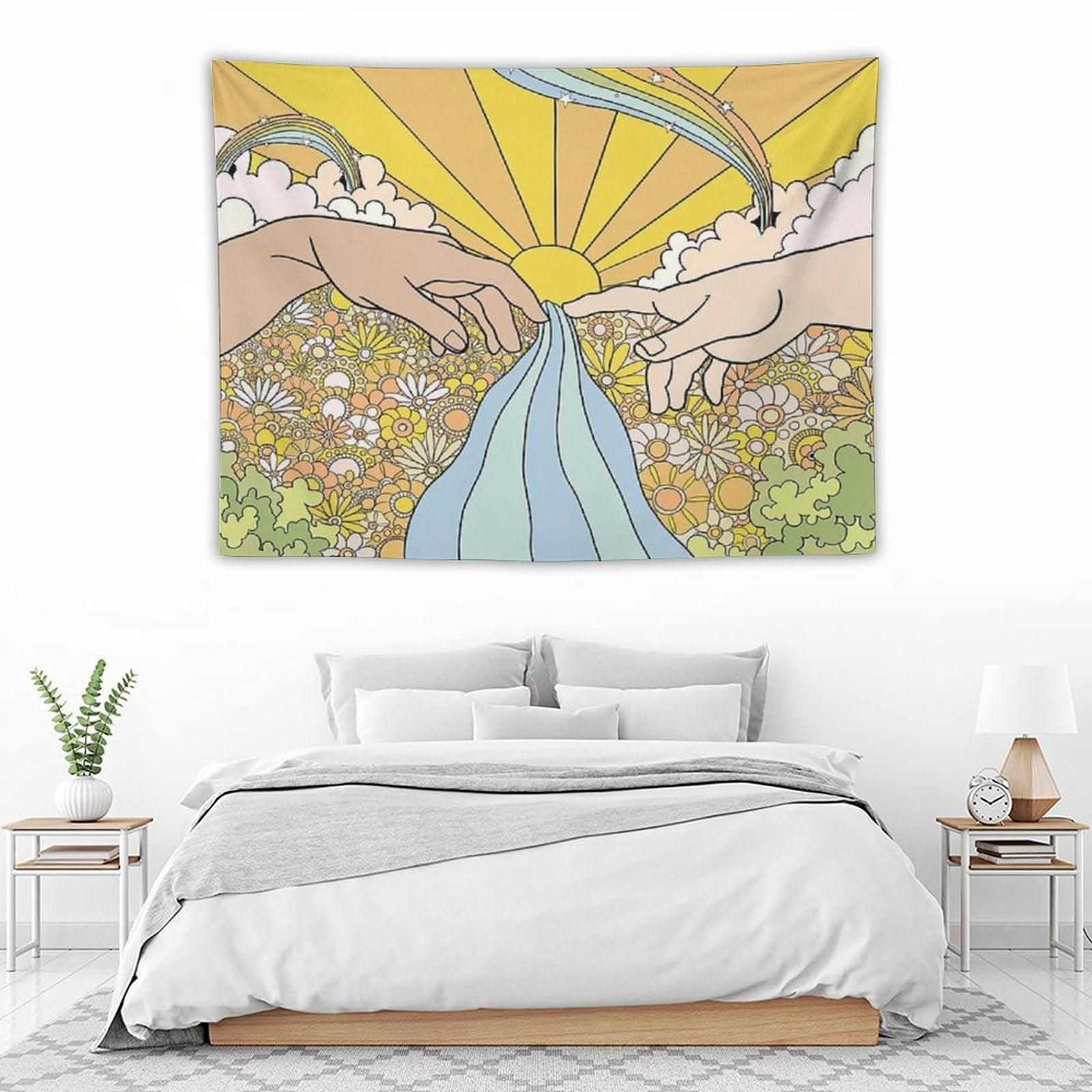Groovy Creation of Adam Tapestry
