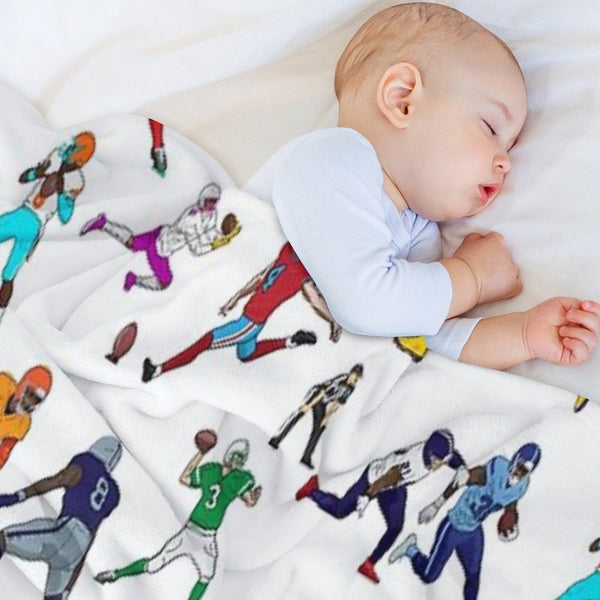 Football Players All-season Throw Blanket