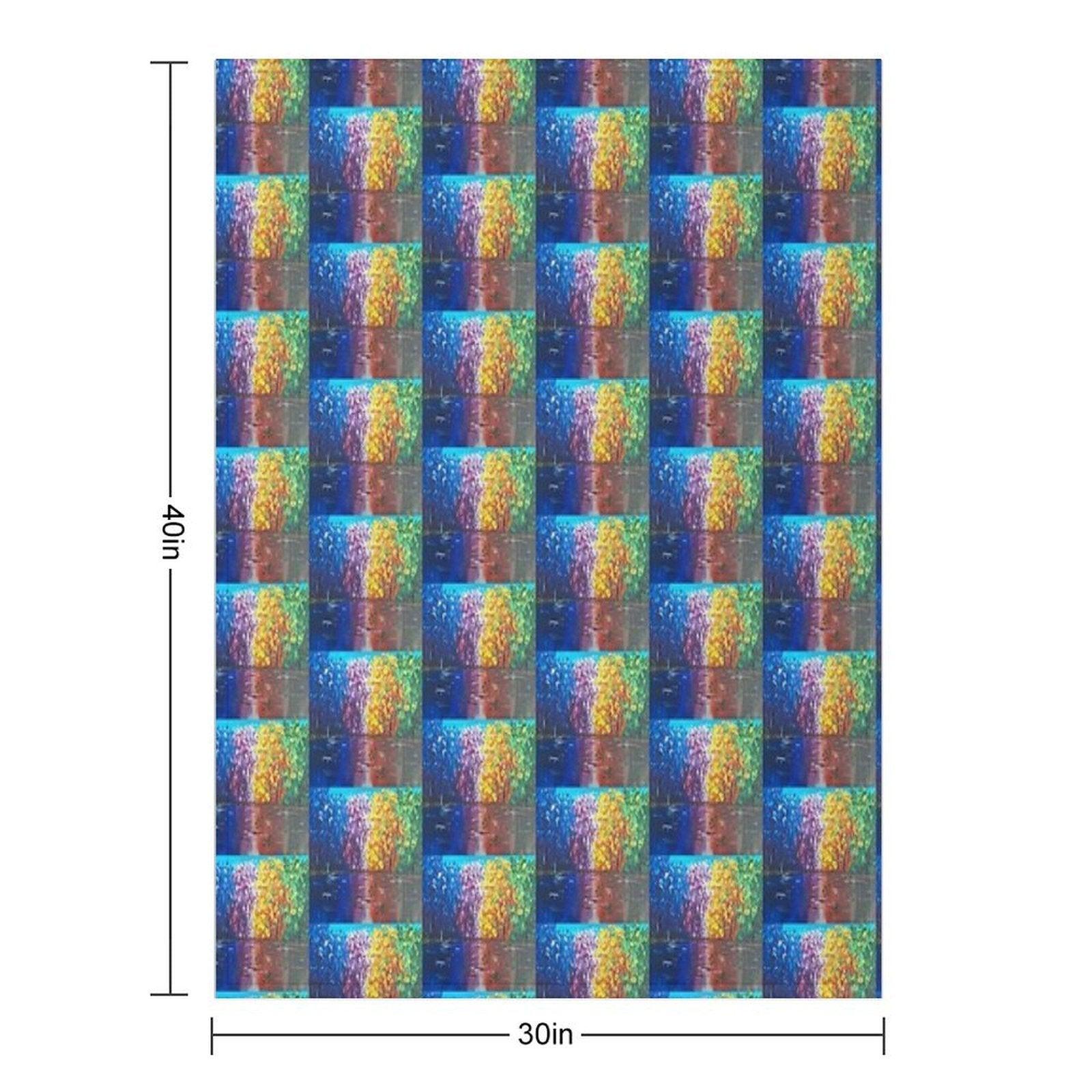 Chromatic Reflections Throw Blanket