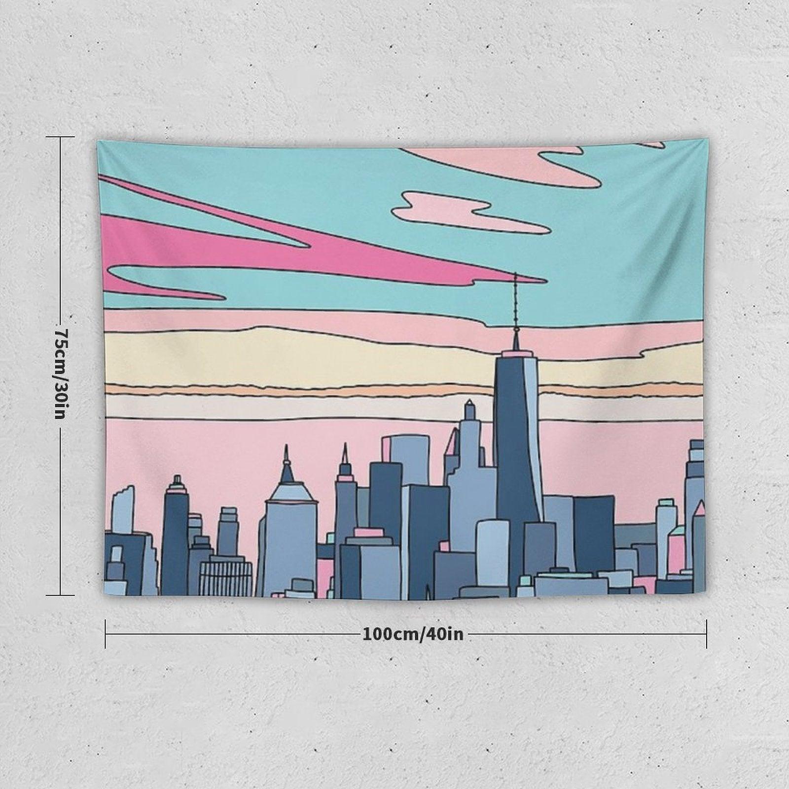 City Sunset by Elebea Tapestry