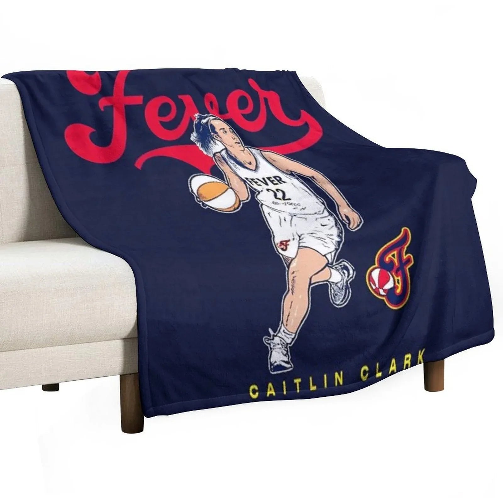 Caitlin Clark 22 Throw Blanket