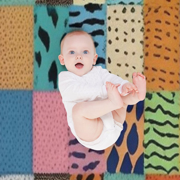 Animal Print Patchwork Quilt Durable Throw Blanket