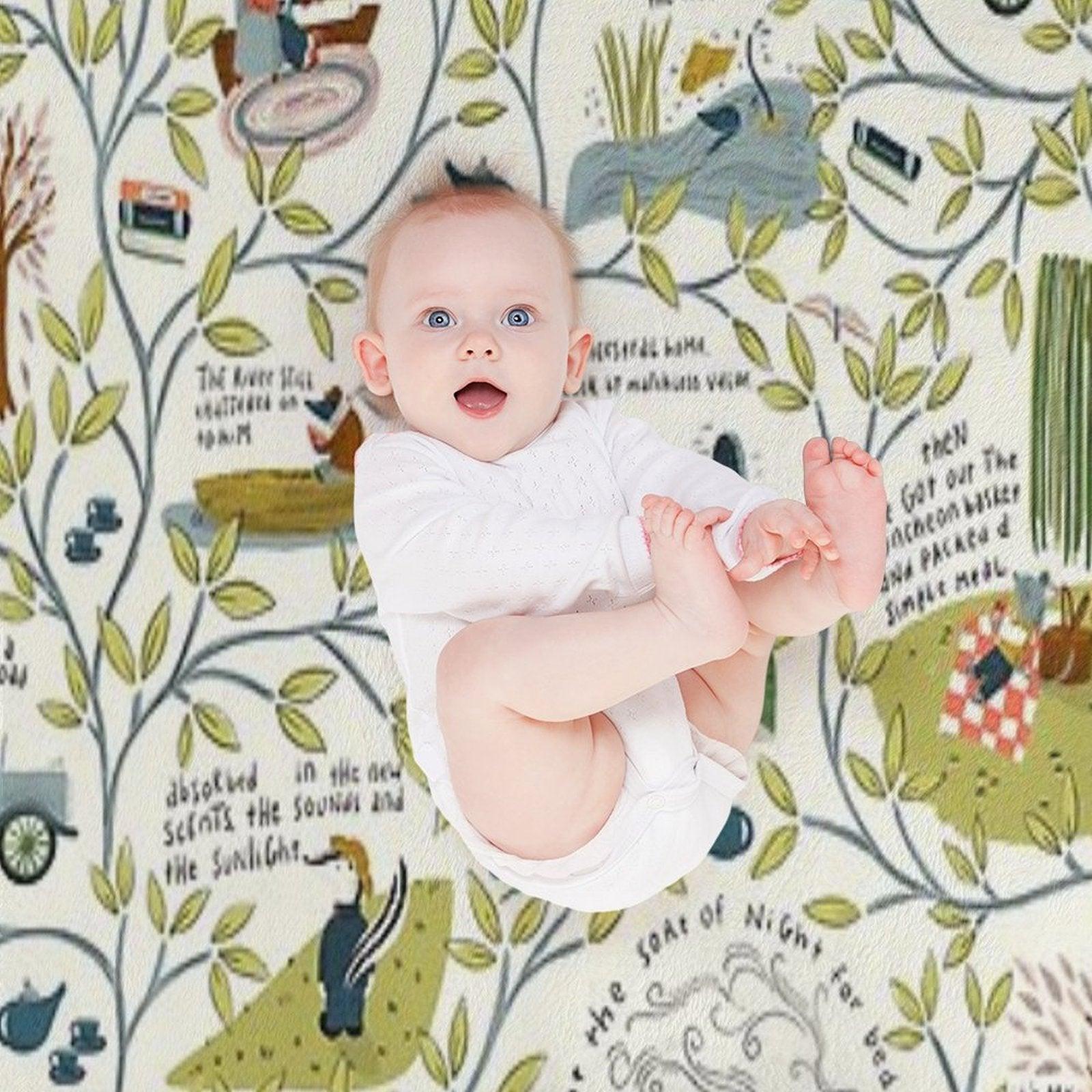 Wind in The Willows (light) Throw Blanket