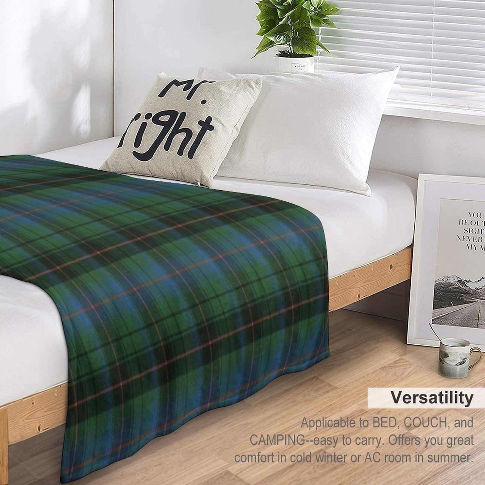 Davidson Clan Ancient Tartan Throw Blanket