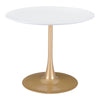 Opus Dining Table White & Gold