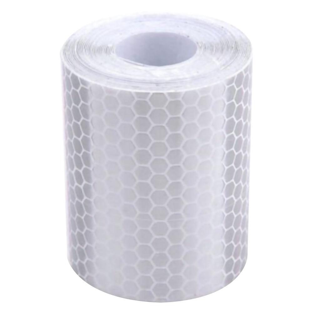 5cm*100cm Car Reflective Tape Safety Warning Car Decoration Waterproof White Silver Red Reflective Tape Sticker Reflector Protective Tape Strip Film Auto Motorcycle Sticker Reflective Tape for Trailer Car Truck Reflectors