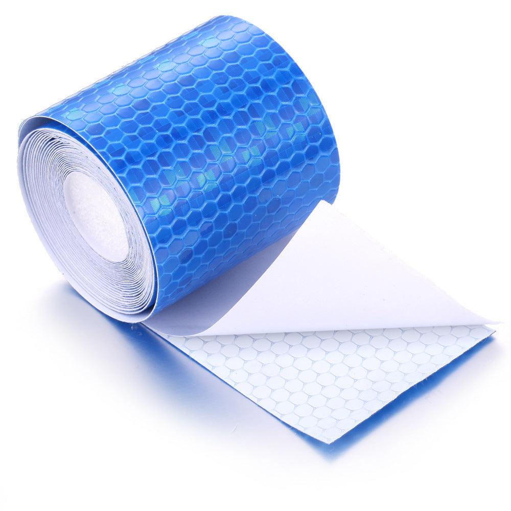 5cm*100cm Car Reflective Tape Safety Warning Car Decoration Waterproof White Silver Red Reflective Tape Sticker Reflector Protective Tape Strip Film Auto Motorcycle Sticker Reflective Tape for Trailer Car Truck Reflectors