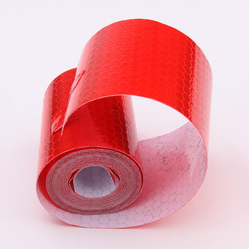 5cm*100cm Car Reflective Tape Safety Warning Car Decoration Waterproof White Silver Red Reflective Tape Sticker Reflector Protective Tape Strip Film Auto Motorcycle Sticker Reflective Tape for Trailer Car Truck Reflectors
