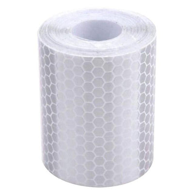 5cm*100cm Car Reflective Tape Safety Warning Car Decoration Waterproof White Silver Red Reflective Tape Sticker Reflector Protective Tape Strip Film Auto Motorcycle Sticker Reflective Tape for Trailer Car Truck Reflectors