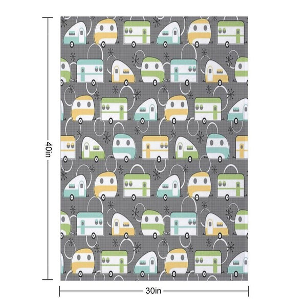 Happy Campers Throw Blanket