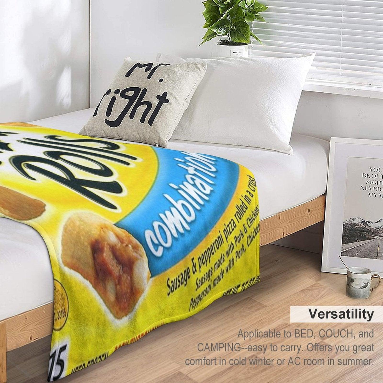 Pizza Rolls Combination Throw Blanket