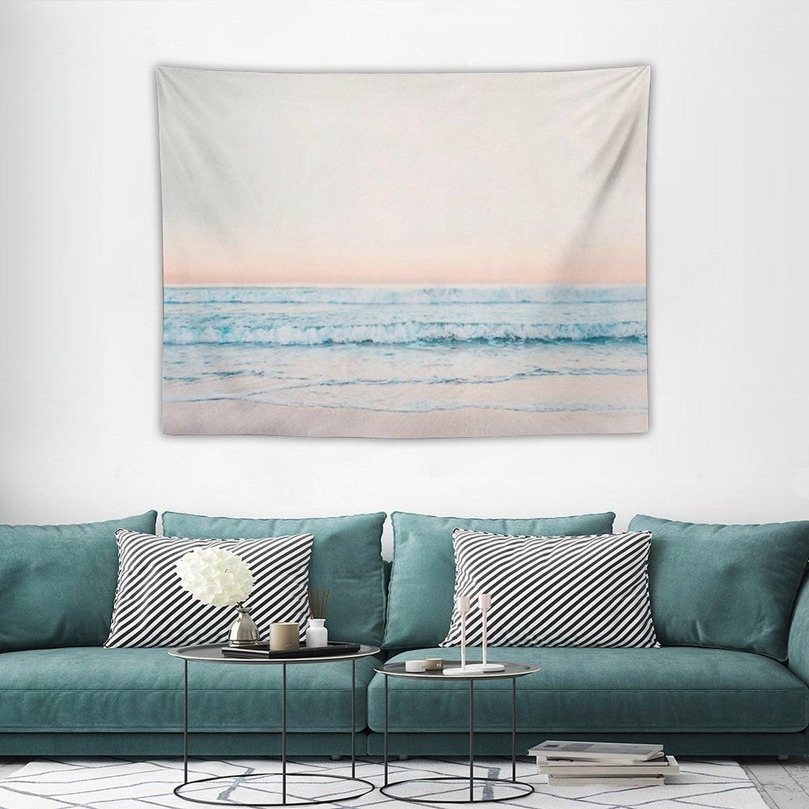 Minimalist Ocean Print Tapestry