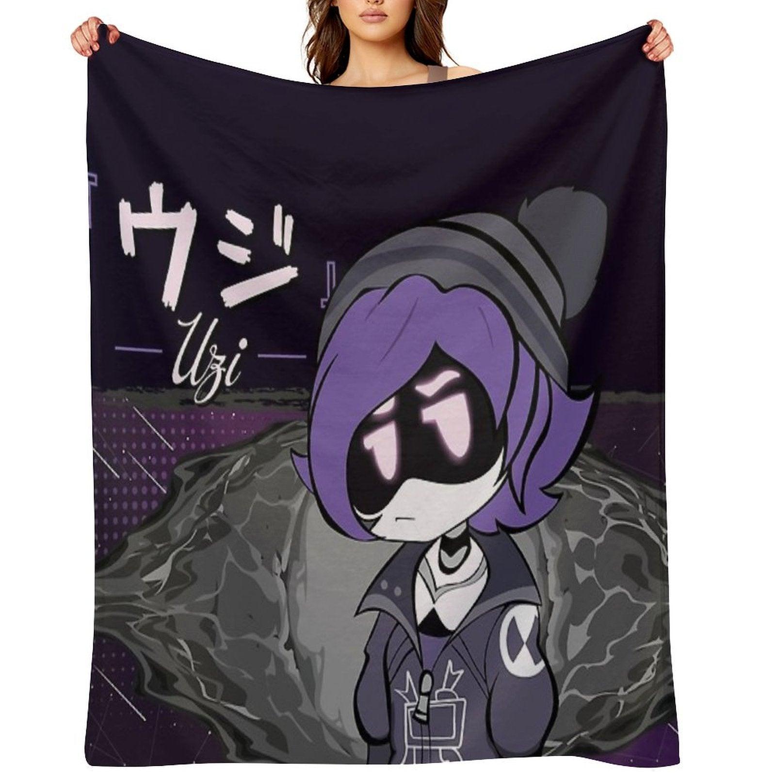 Uzi Doorman Skyness  Murder Drones Throw Blanket