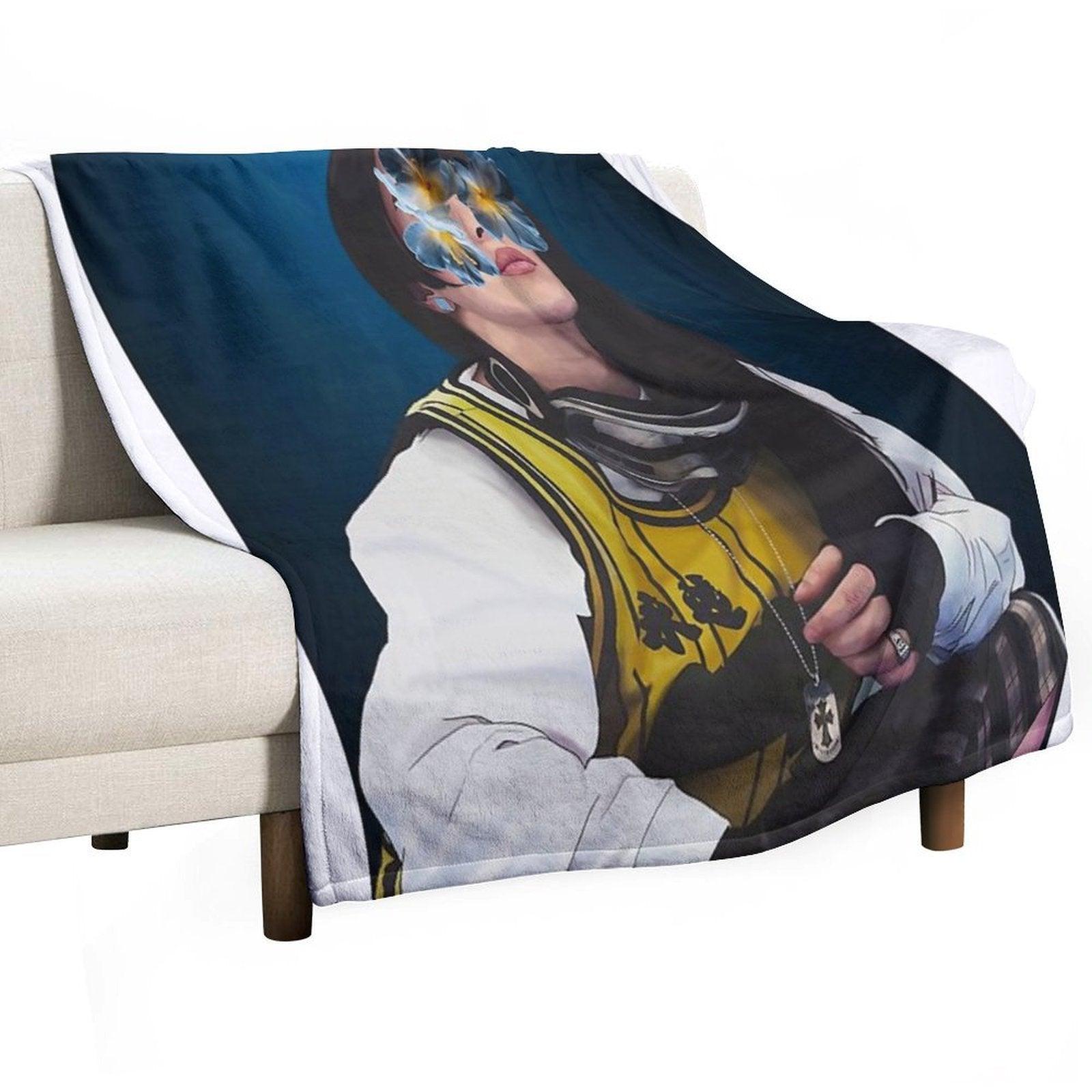 Spotlight on Billie Eilish Throw Blanket