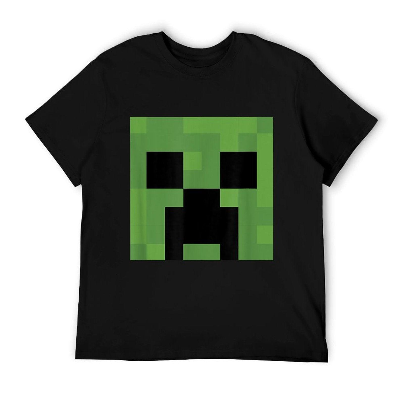 Minecraft Creeper Big Face  Oversized Silhouette T-Shirt