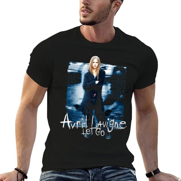 Avril Lavigne Official Let Go - Black, Unisex-Adults, Small,, Classic Fit, Cotton, Polyester  Wrinkle-resistant T-Shirt
