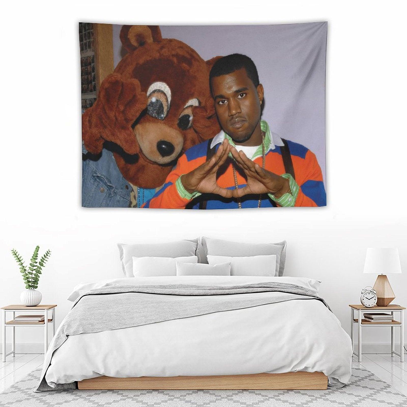 Kanye with Bear Tapestry