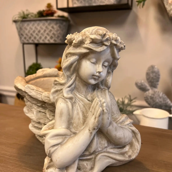 Resin Angel Girl Planter